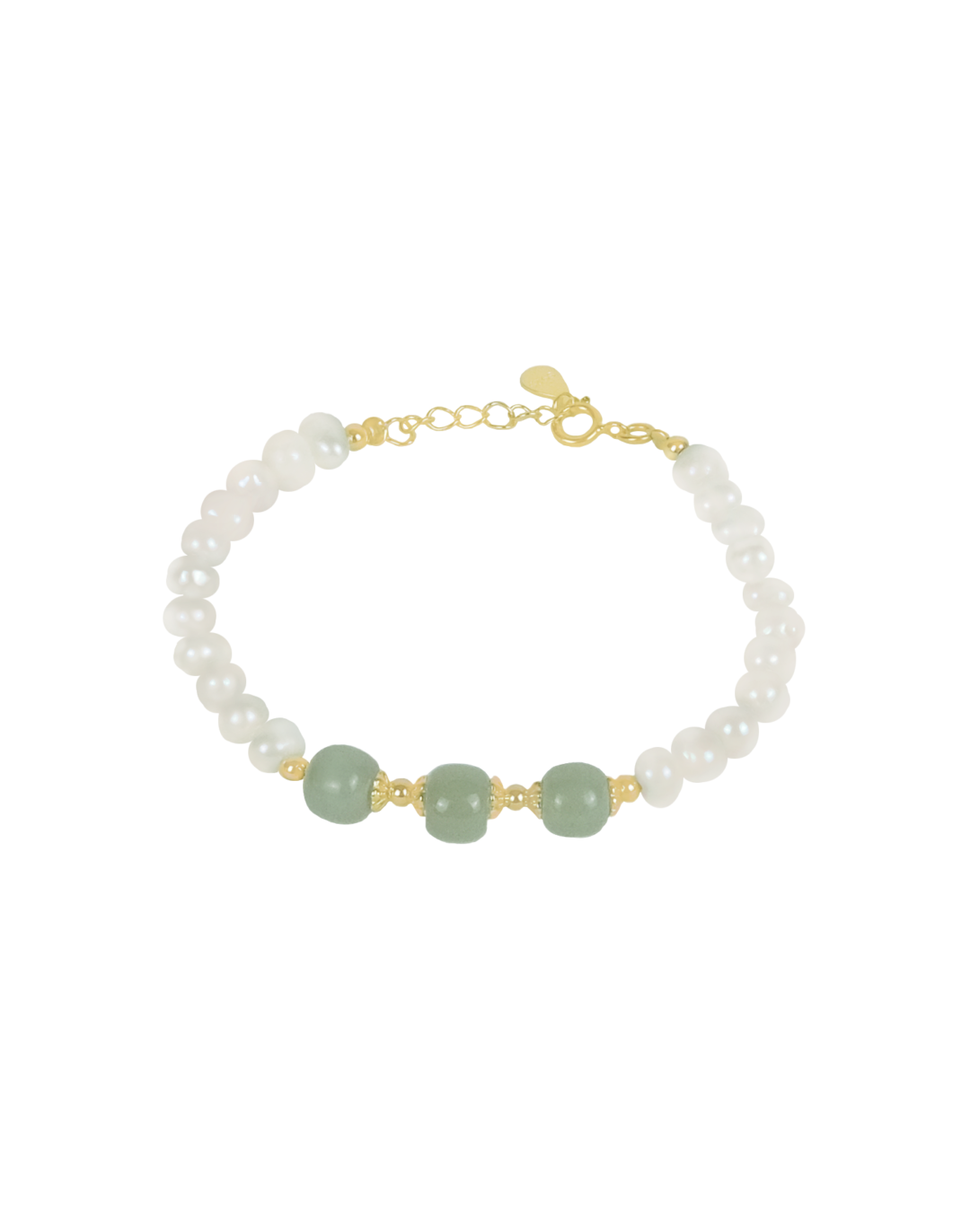 green beads bracelet